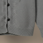 Women’s hooded single-breasted buttoned cardigan Fashion Grand