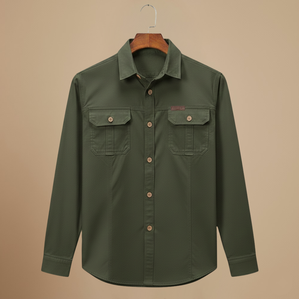 Tactical Cargo Loose Long Sleeve Shirt Fashion Grand