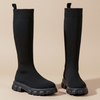 Women's elasticated mid calf boots Fashion Grand