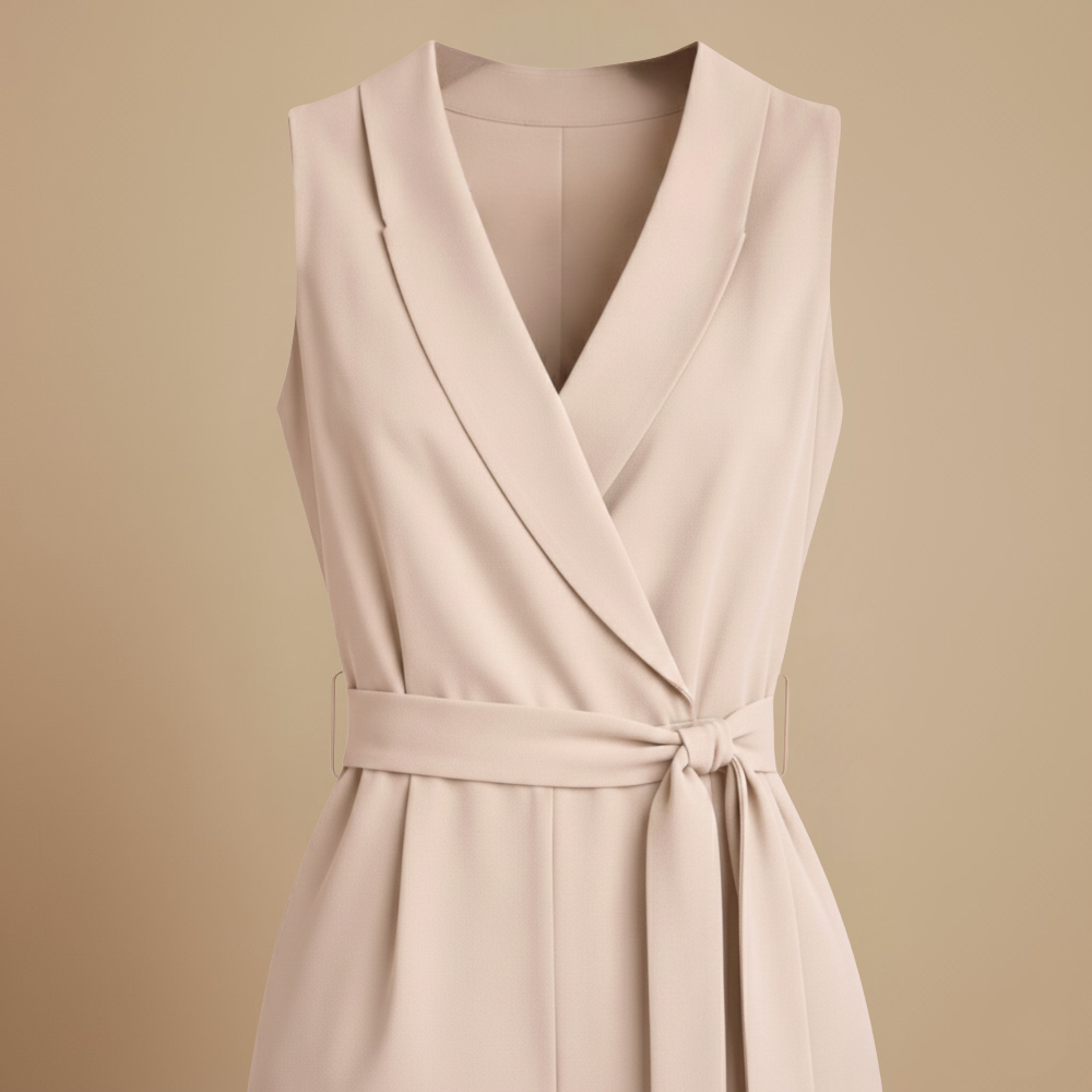 Women's Elegant Sleeveless Wrap Jumpsuit Fashion Grand