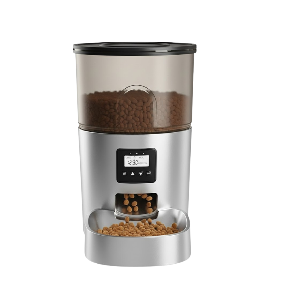 Automatic Cat & Dog Feeder 3L Timed Food Dispenser with Dual Power Supply