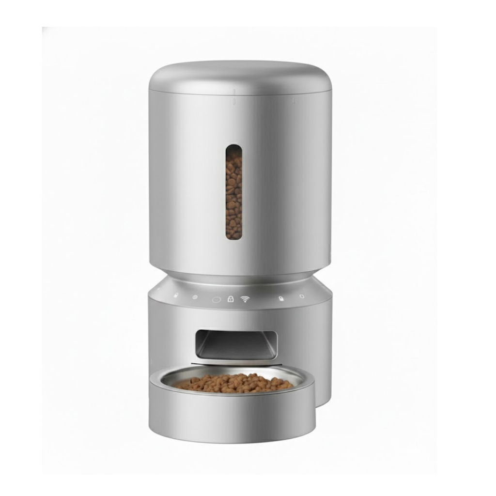 Automatic Cat & Dog Feeder 5L with Wi-Fi, Timed Feeding, Voice Recorder