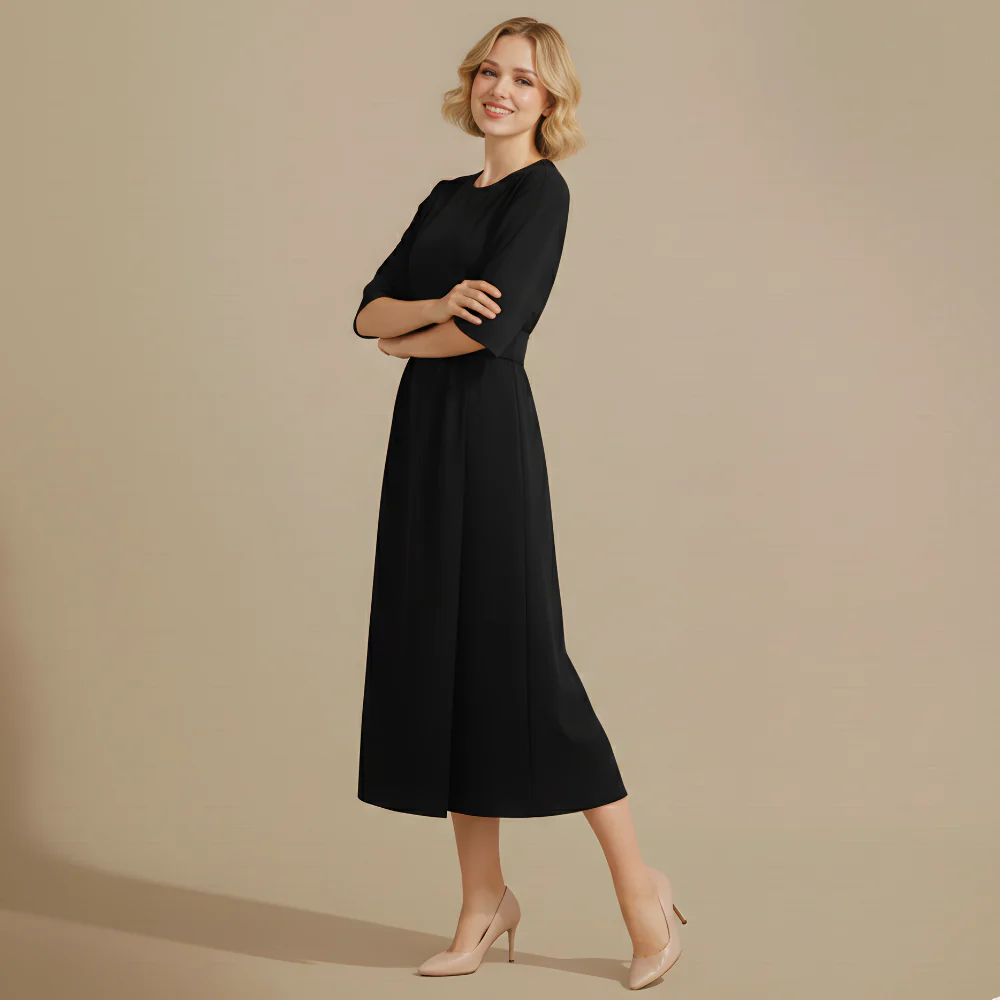 Women’s casual midi dress relaxed fit for summer daily wear Fashion Grand