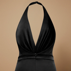 Women’s casual wide-leg jumpsuit with halter back Fashion Grand