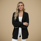 Women Chunky Knit Balloon Sleeve Open Cardigan Fashion Grand